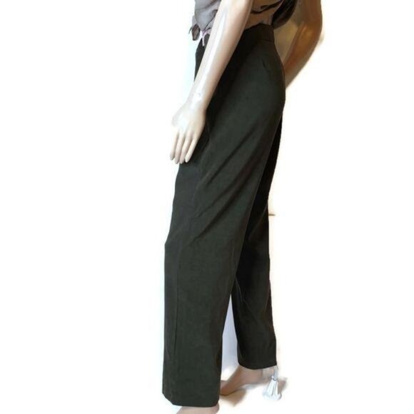 First Option vintage style Womens High-Waisted Trousers Size 6 Olive Green - Picture 8 of 8
